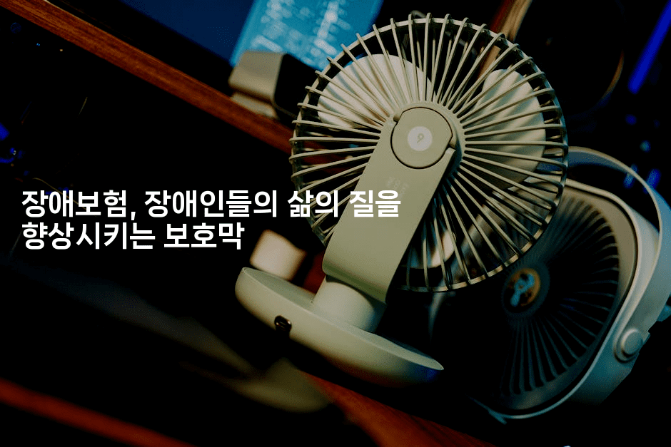 장애보험, 장애인들의 삶의 질을 향상시키는 보호막2-보험우산