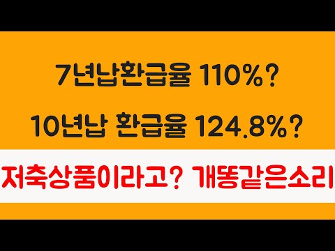 단기납 7년 환급율100%초과 종신보험 주의-금감원보도자료