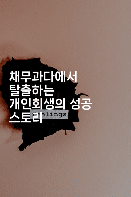 채무과다에서 탈출하는 개인회생의 성공 스토리-보험우산