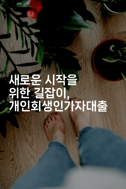 새로운 시작을 위한 길잡이, 개인회생인가자대출-보험우산